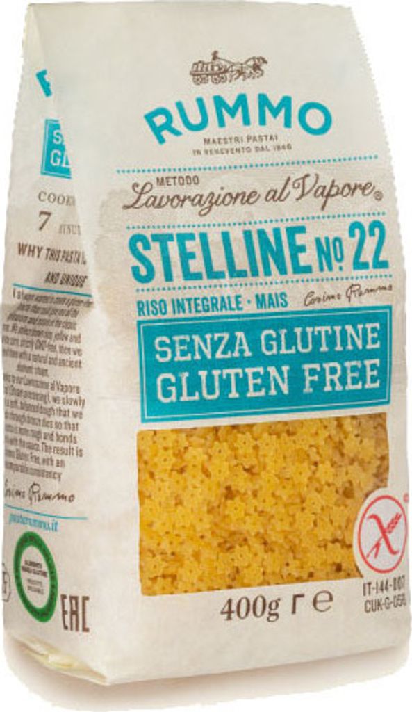 12x Rummo Pasta Stelline N.22 Senza Glutine Glutenfrei 400g