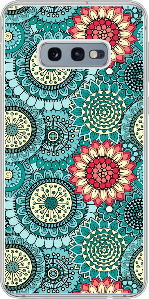 MuchoWow Handyhülle Schutzhülle Hülle für Telefoonhoesje Samsung Galaxy S10e Mädchen - Blumen - Muster - Mädchen - Kinder - Kinder Silikon ...