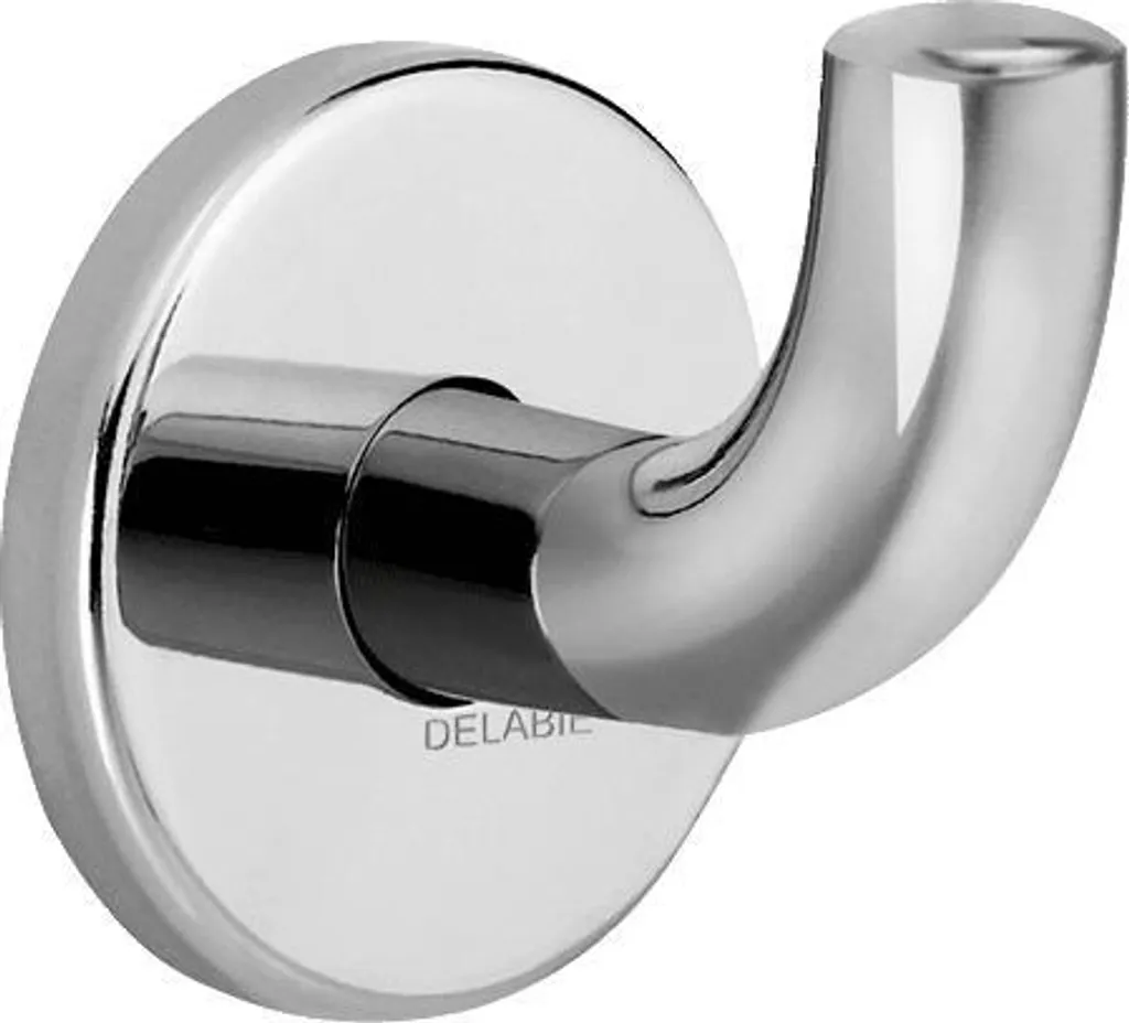 Appendiabiti Delabie Inox Lucido 62x65mm | Minimalismo Luxury per Bagni