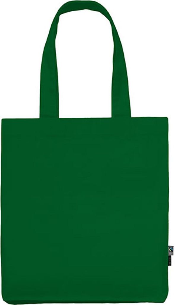 Neutral O90003 | Twill Bag / Einkaufstasche / Fairtrade- - Farbe: Green - Größe: 38 x 42 x 7 cm