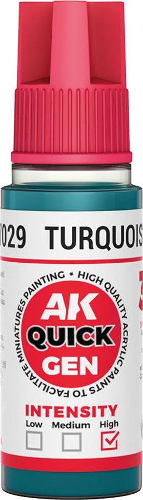AK Interactive AK17029 - Generic Colors - Turquoise Blue (18ml) - Neu