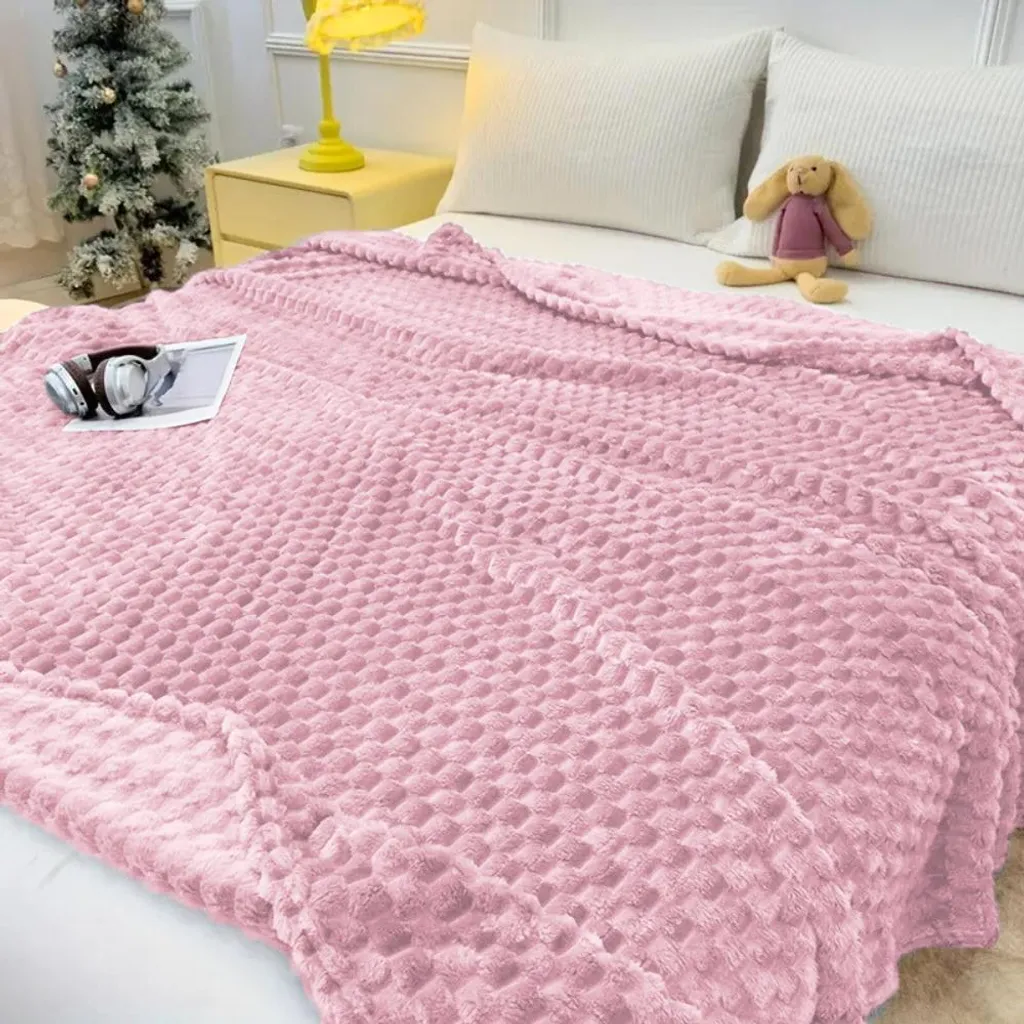 Coperta Rosa Lavabile 160x200 - Pratica, Bella e Super Morbida - 8