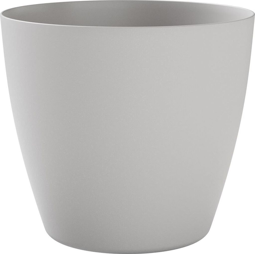 TeraPlast Pflanzgefäße BAYON Cloud hellgrau rund 35 cm - Kunststoff