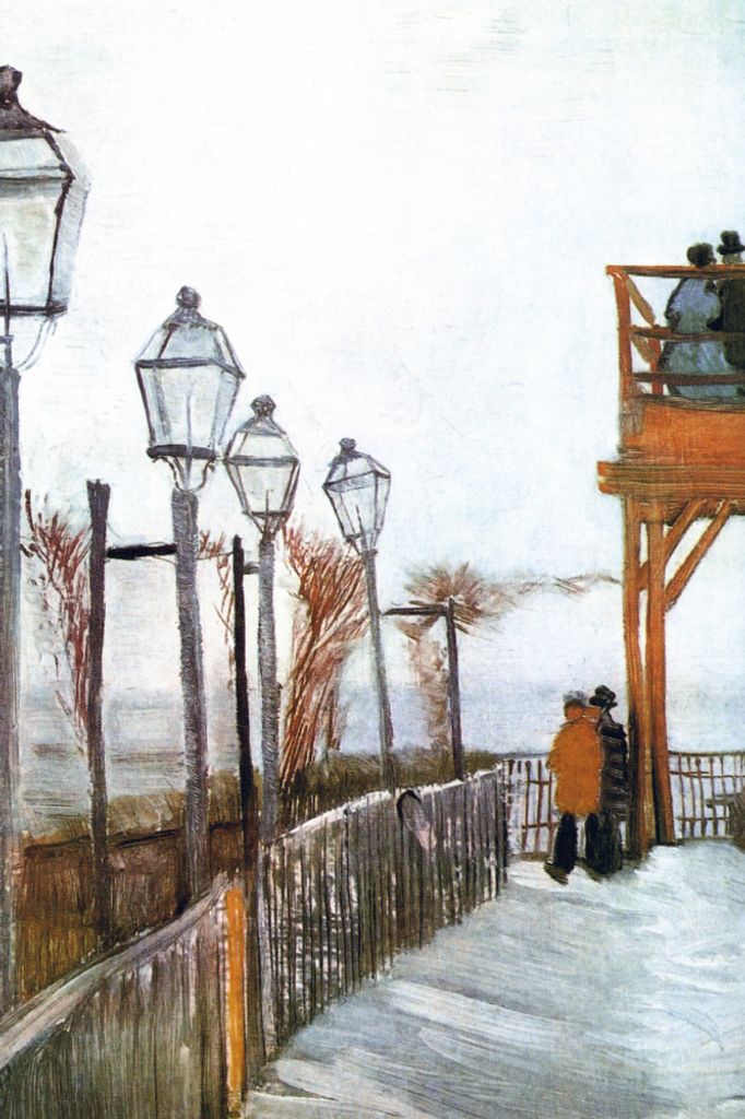 Vincent Van Gogh Kunstdruck Bild - Montmartre Nahe Der Oberen Mühle, 1886 (120 x 80 cm)