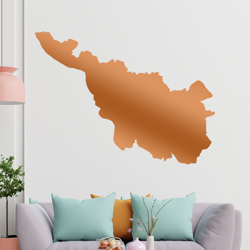KIWISTAR Bundesland Bremen - Bremerhaven Wandtattoo in 6 Größen - Wandaufkleber Wall Sticker - Dekoration, Küche, Wohnzimmer, Schlafzimmer, Bade...