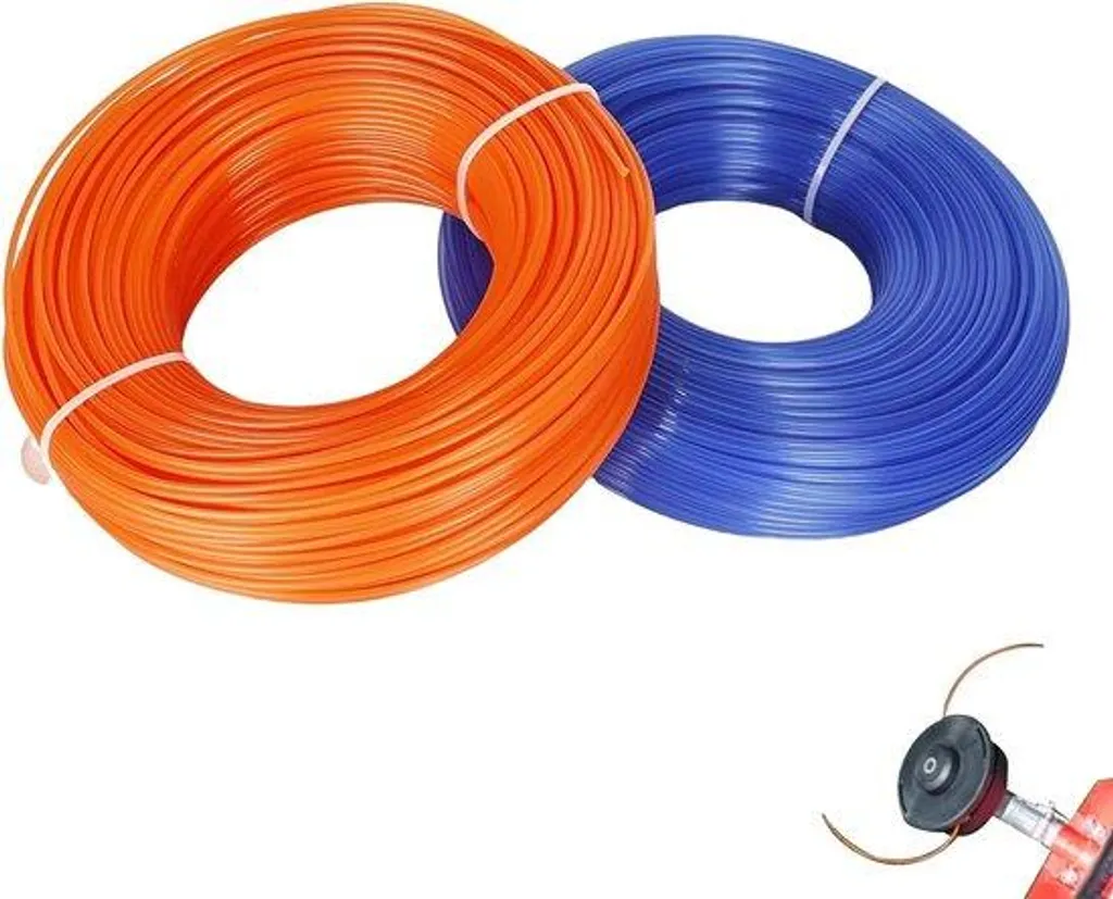 Bobine de fil nylon 1,6 mm pour rotofil - 100m de rechange bicolore