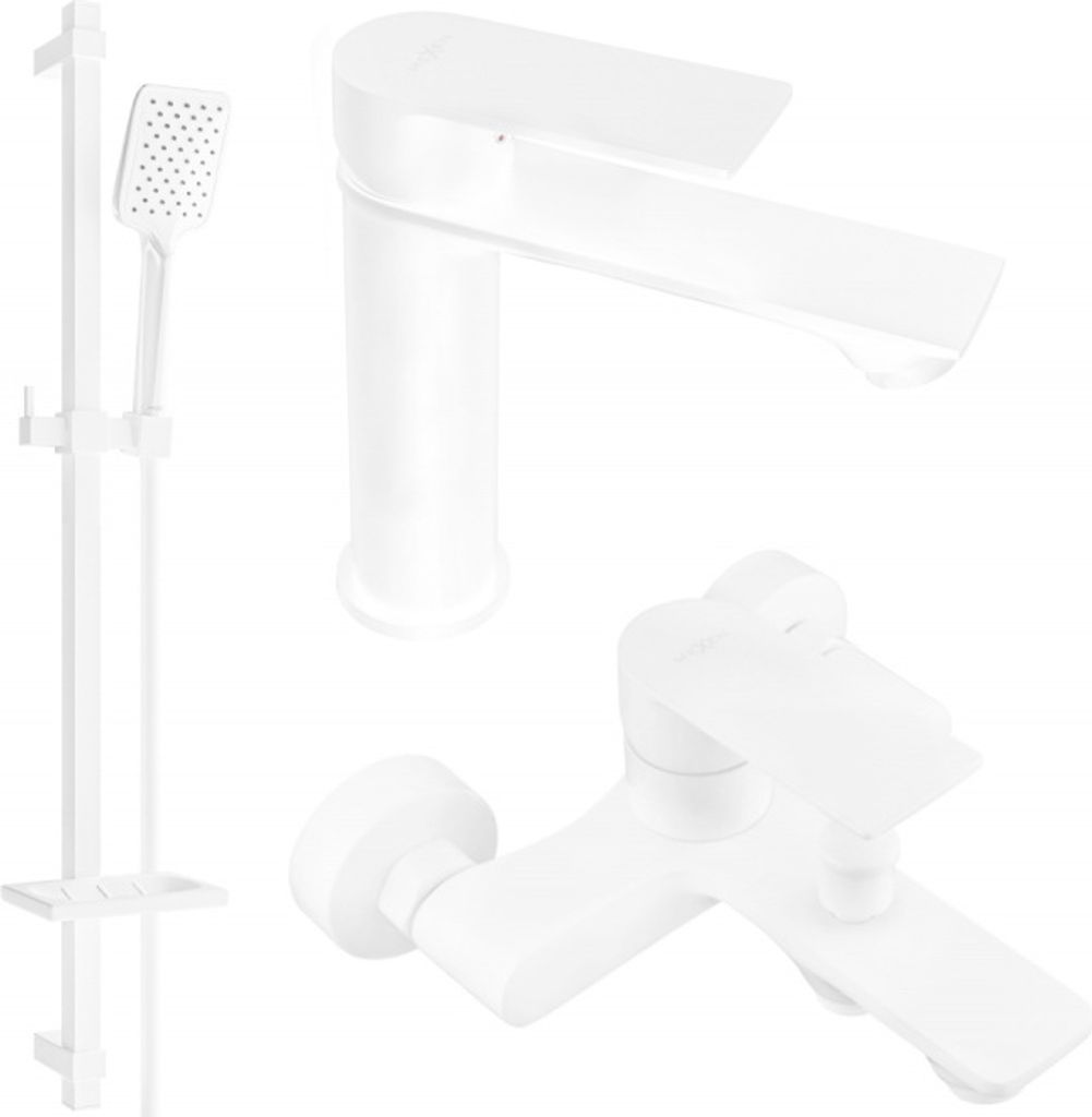 Mexen Royo DQ62 Badewannenset, Weiß - 72203DQ62-20