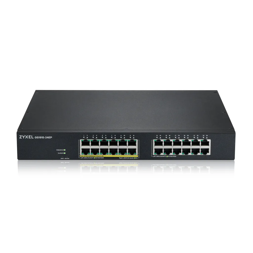 Switch Ethernet PoE+ pour Bureaux et Vidéosurveillance GS1915-24EP