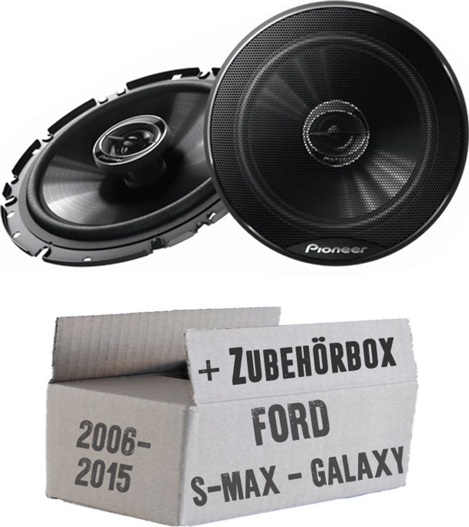 Pioneer TS-G1720F - 16,5cm 2-Wege Koaxe Lautsprecher - Einbauset passend für Ford S- JUST SOUND best choice for caraudio