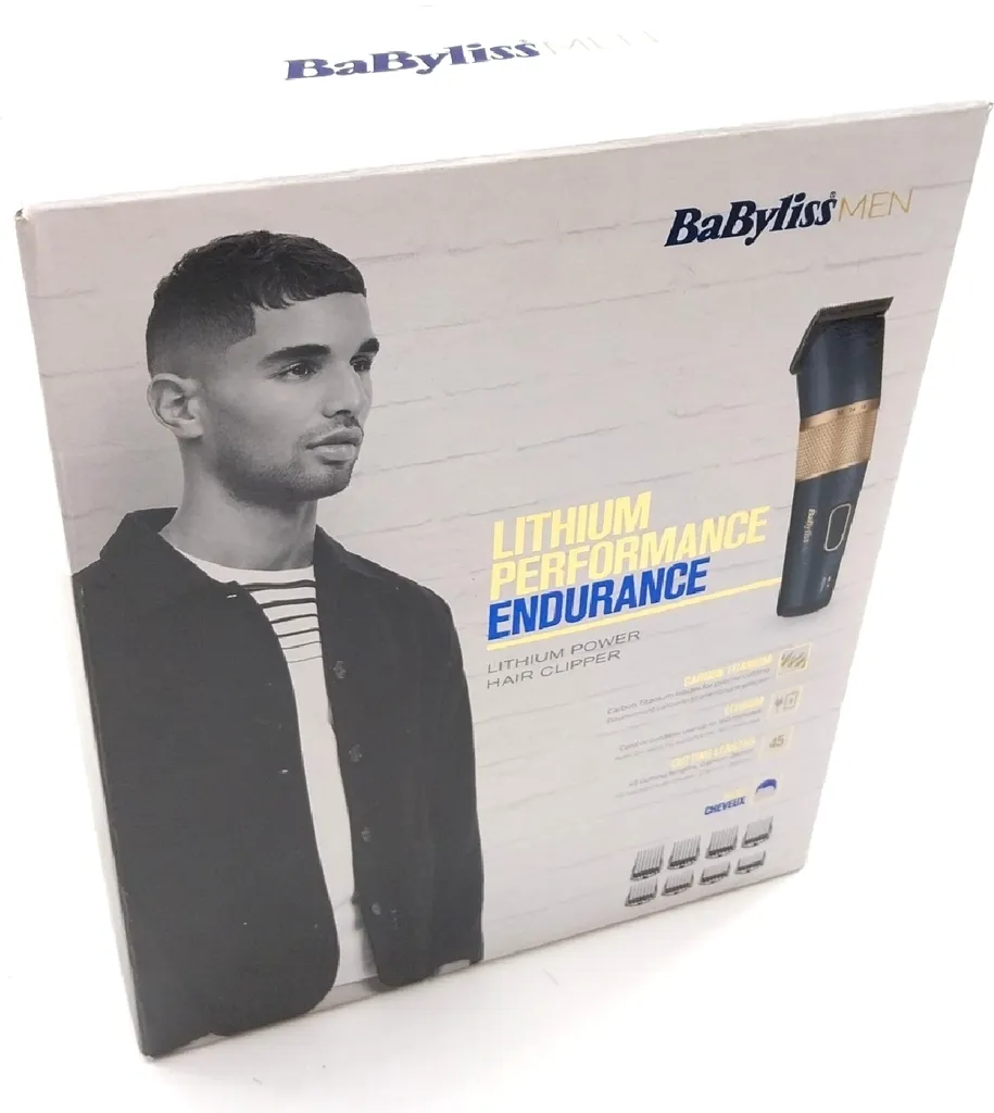 Babyliss Tondeuse E986E Performance Cheveux avec Lames en Carbone Titane - 28