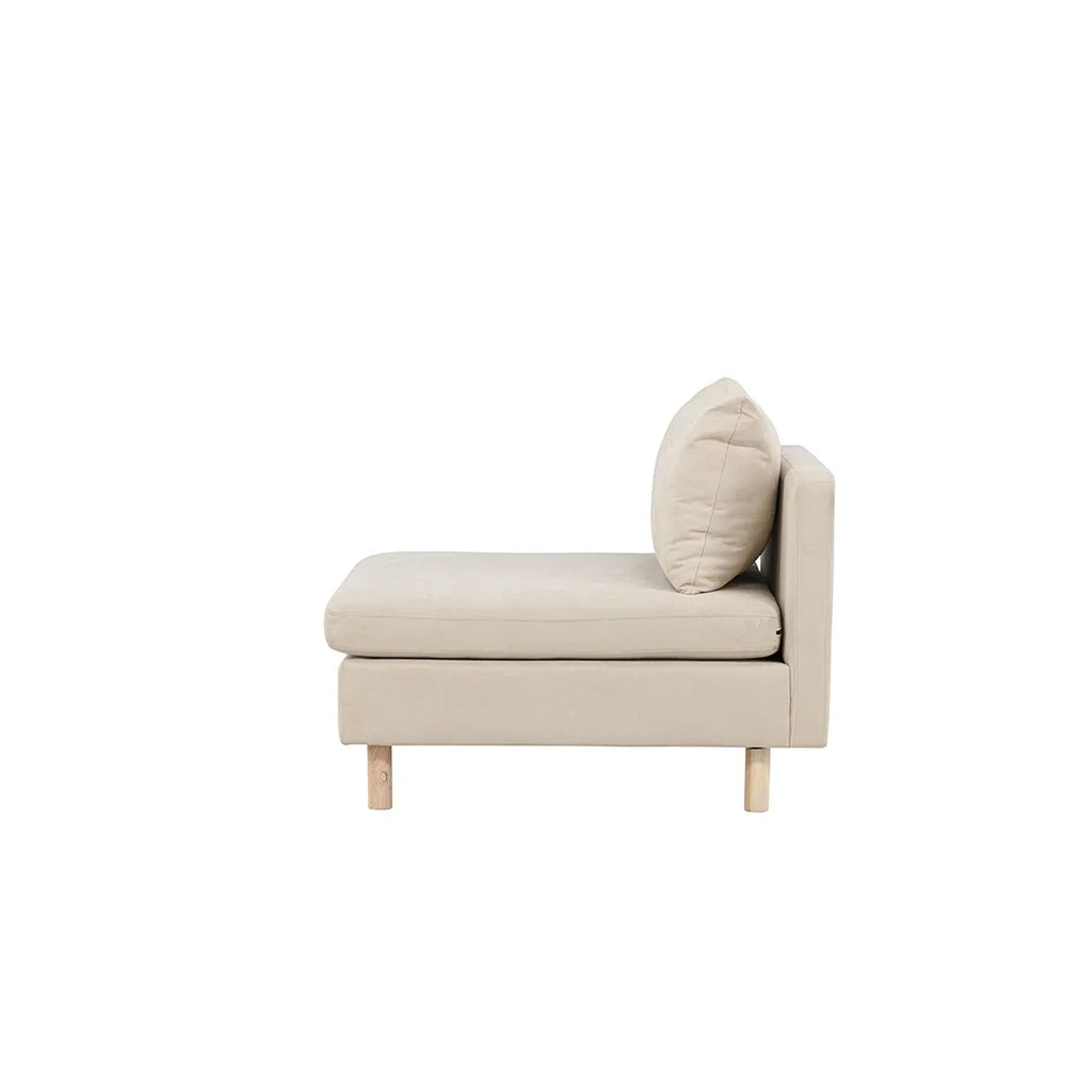 Canapé module centre Zero beige : l'élément pour réparer ou agrandir