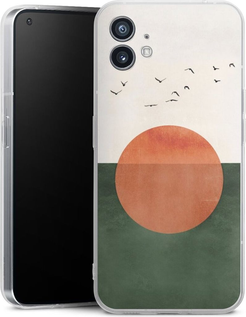 DeinDesign Handyhülle für Nothing Phone 1 Silikon Hülle Case Smartphone Schutzhülle Sonnenschein Sonnenuntergang Vogel