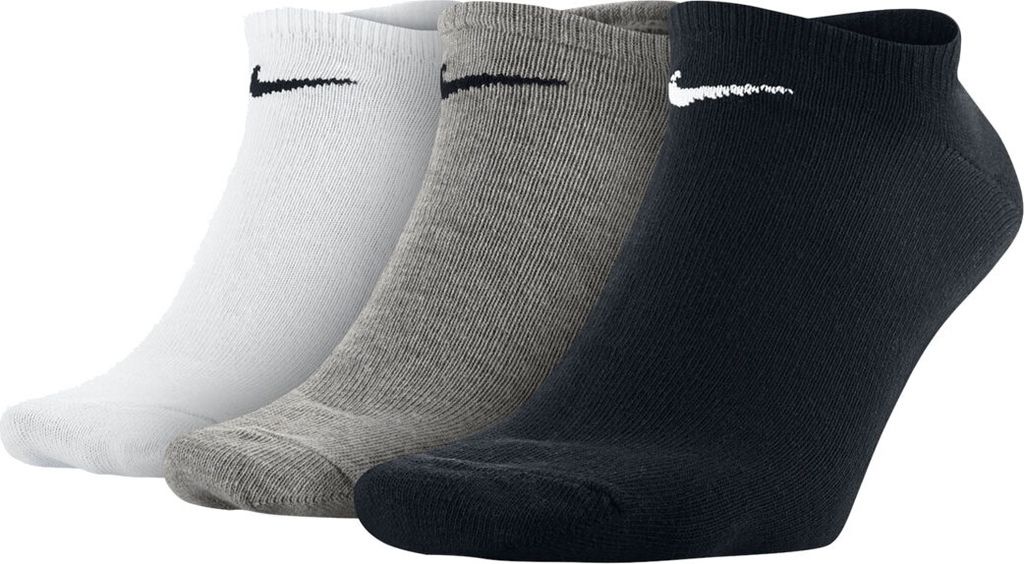 Nike Value No-Show, Keine Showsocken, Schwarz, Grau, Weiß, Produktbild 