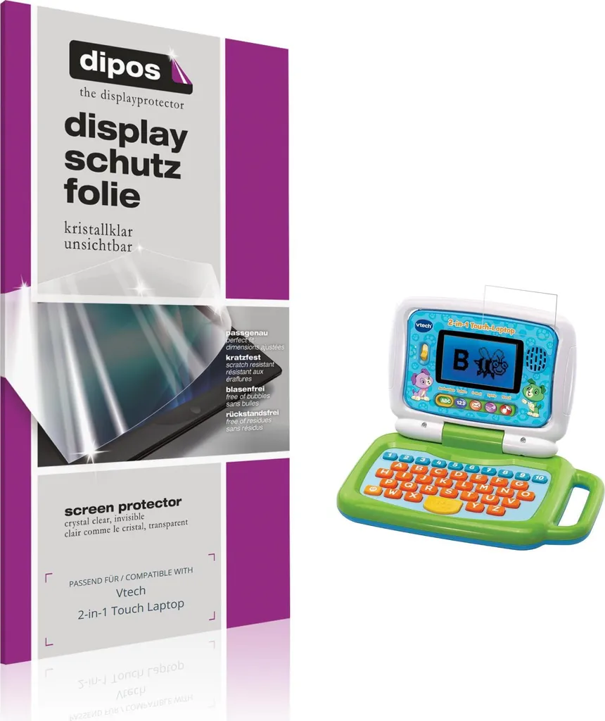 2x Pellicola Vtech 2-in-1 Touch Laptop - Protezione Schermo dipos Claro