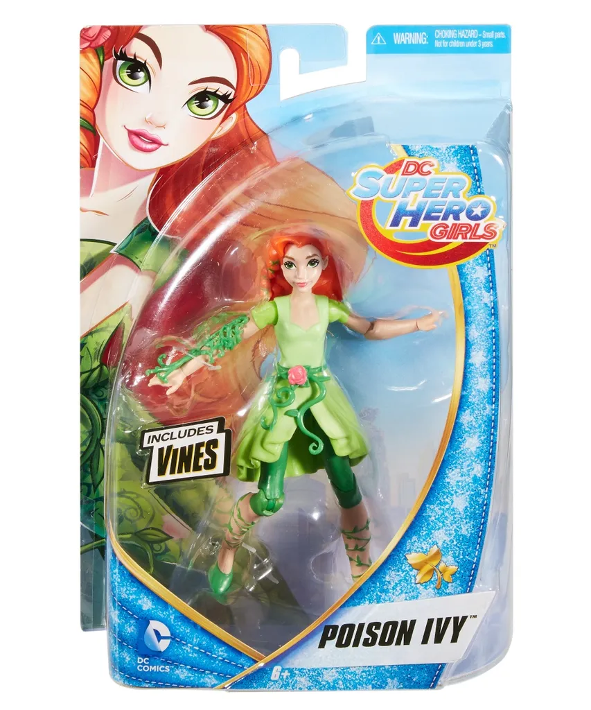 Figurine articulée Poison Ivy DC Super Hero Girls avec tenue verte