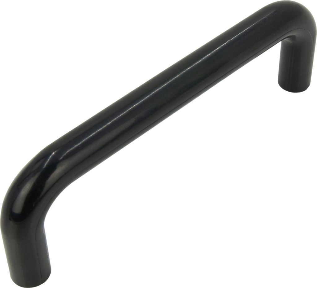 Eleganter schwarzer Möbelgriff aus Kunststoff, 96 mm mit Produktbild 
