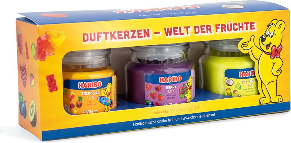 Haribo Duftkerze i Glas it Deckel | Coconut Lie