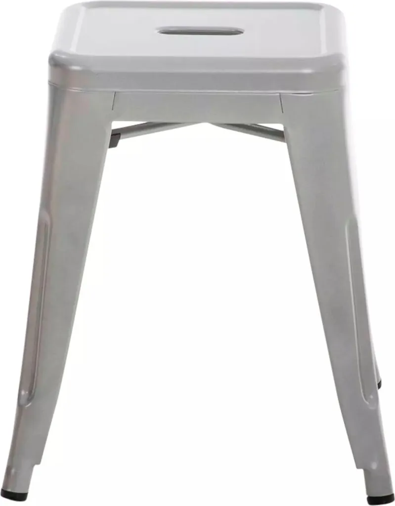 Sgabello Gabrielle Grigio Industrial - Design Metallo per Interni