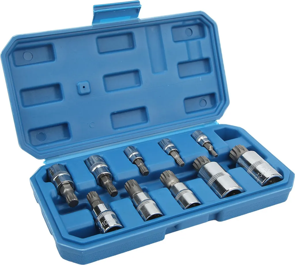 Solution pour vis XZN bloquées : jeu de 10 douilles acier renforcé - 3