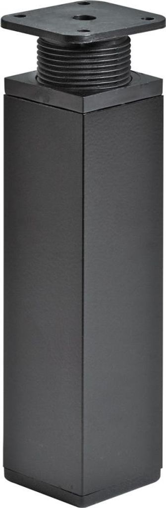 Hettich Möbelfuß 4,0 x 15 -16,5 cm Stahl schwarz - 1 Stück Produktbild 