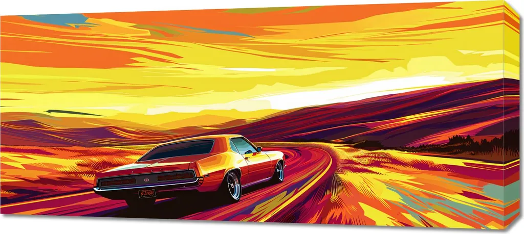 Quadro Motivazionale 90x40 Corri davanti a te stesso - Offerta