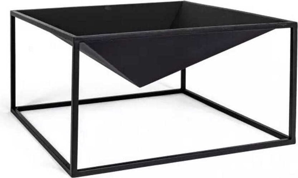 Feuerschale Pyramide 60x60 Schwarz
