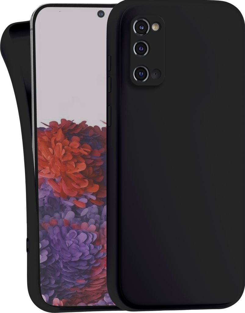 Hülle für Samsung Galaxy S20 - Handyhülle mit Kameraschutz Cover aus Silikon in Schwarz