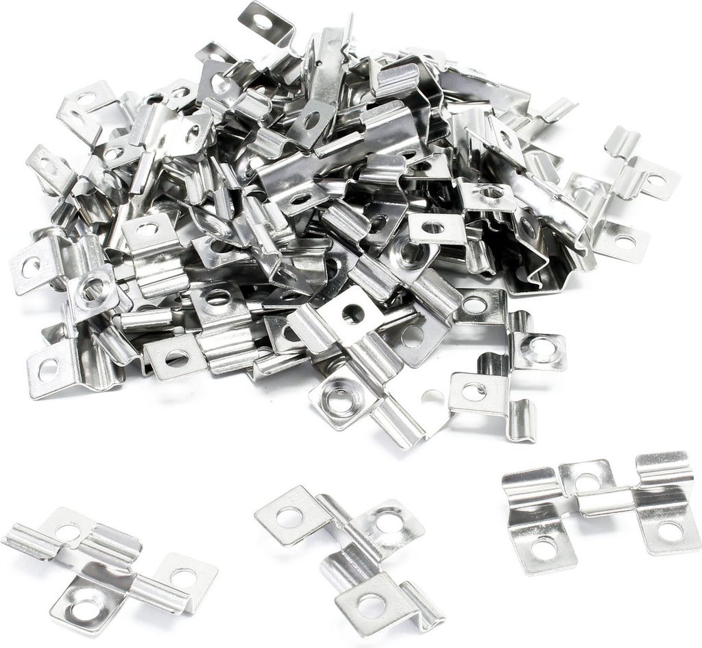 Wiltec Lot de 50 Clips en Acier fin – 40 x 24 x 7 mm – Image du produit 