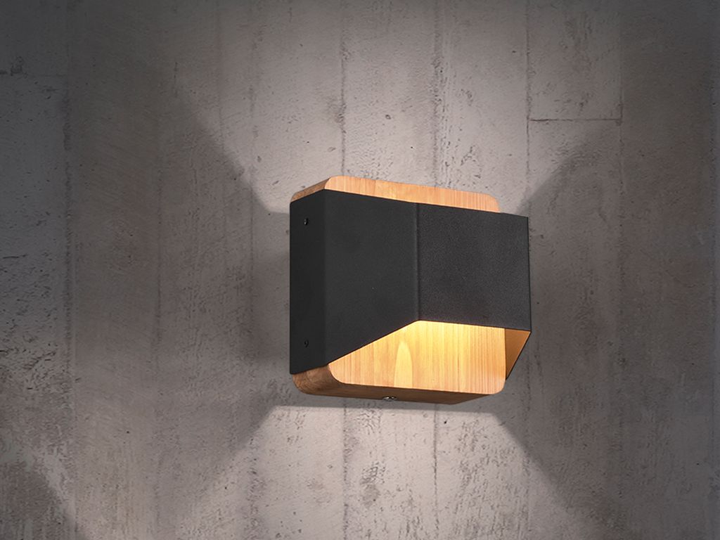 Trio applique Arino LED nero opaco 12cm Immagine del prodotto 