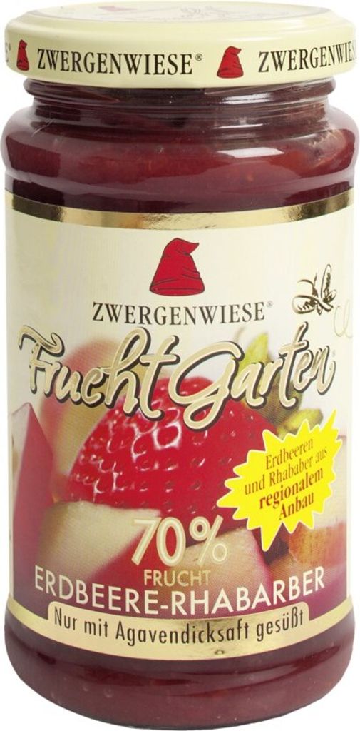Zwergenwiese FruchtGarten Erdbeere-Rhabarber - 225g
