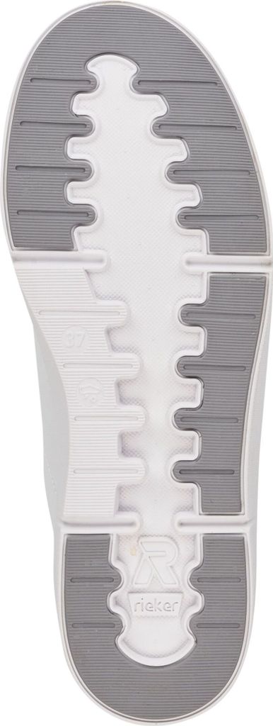 Rieker Damen Sneaker aus Leder mit losen Soft Einlagen 41902, Größe:37 EU, Farbe:Weiß