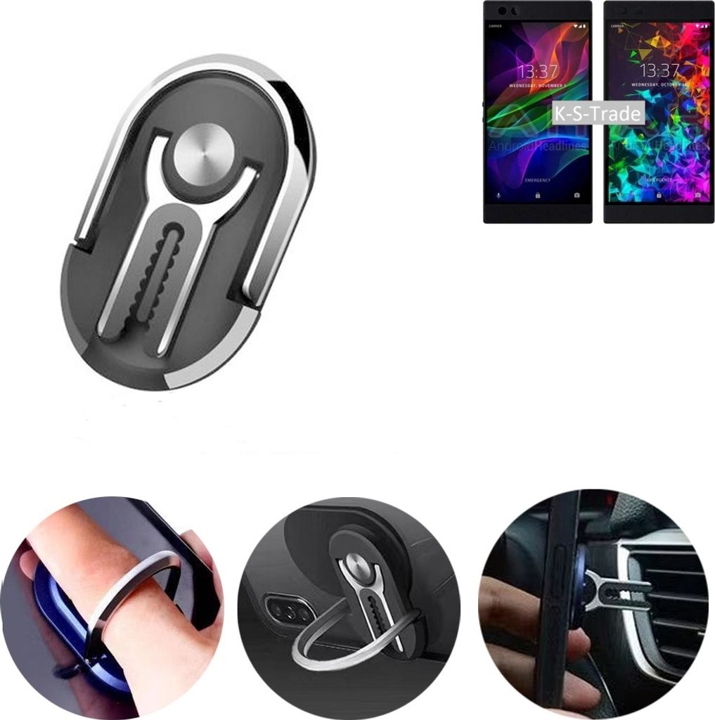 K-S-Trade 3in1 Smartphone-Ring Handy-Ring kompatibel mit Produktbild 