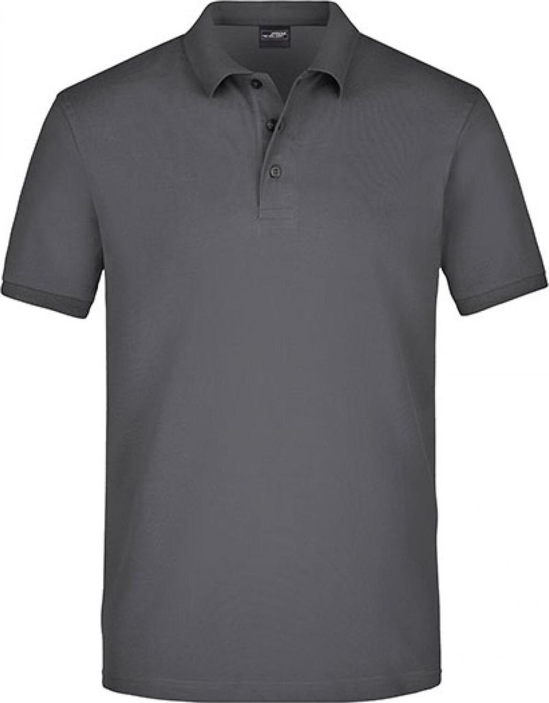 Klassisches Polo in elastischer Piqué-Qualität graphite, Gr. 3XL