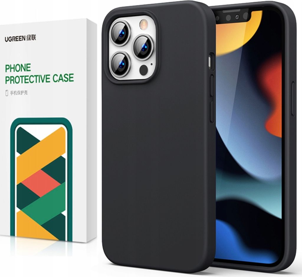 Ugreen Flexibilné silikónové puzdro pre Iphone 13 Pro Black Obrázok produktu 