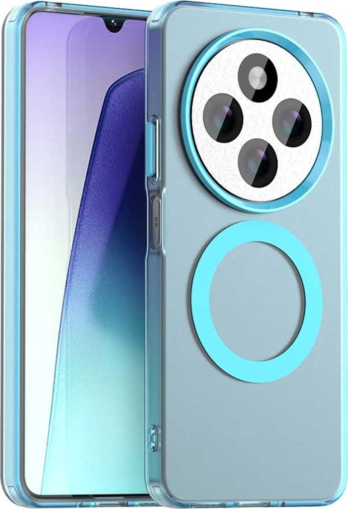 Für Xiaomi Redmi 14C Candy Design Magsafe PC Hybrid TPU Schutz Hülle Cover Blau