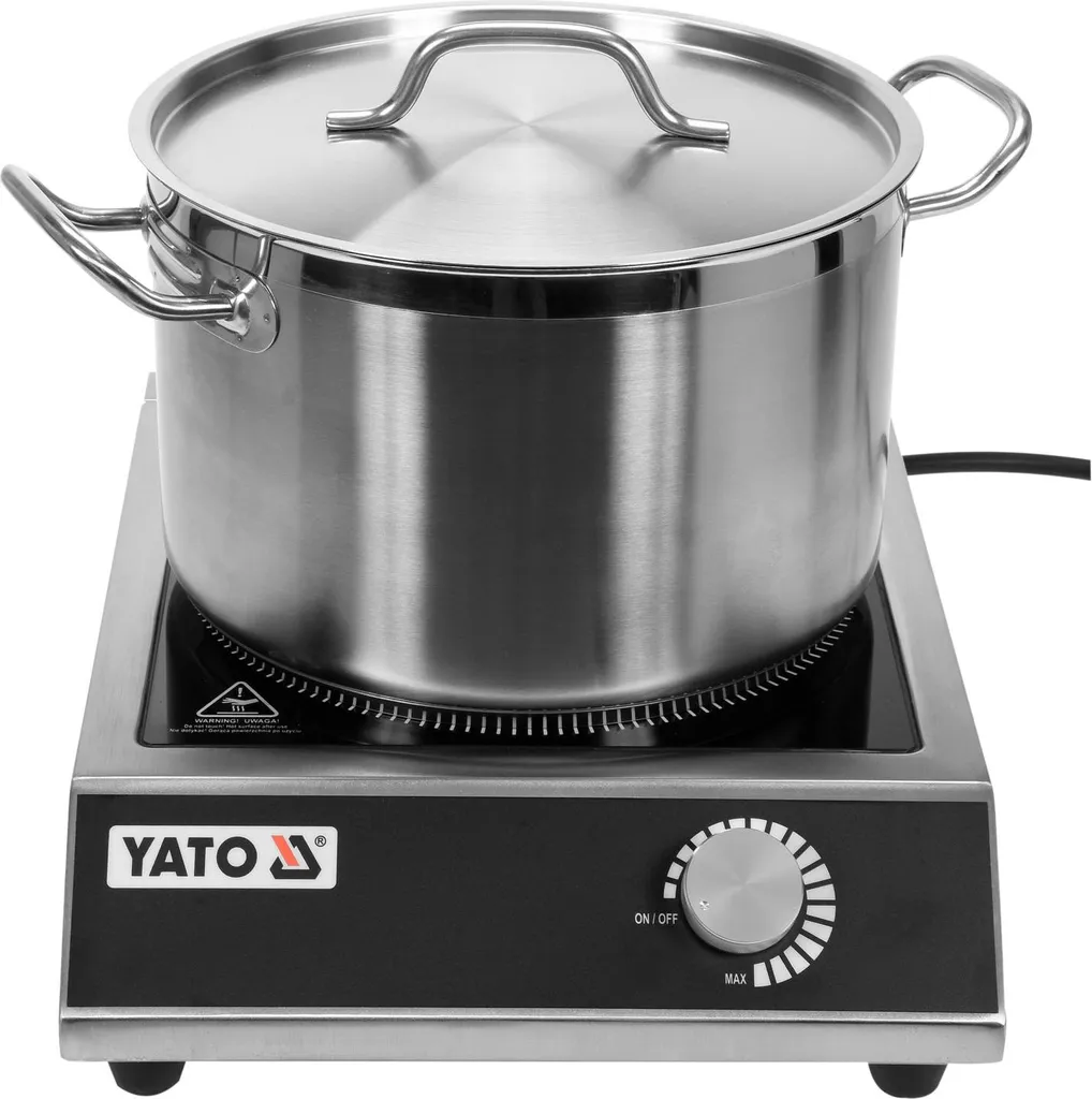 Réchaud à induction 3500W portable avec commande manuelle rotative - 5