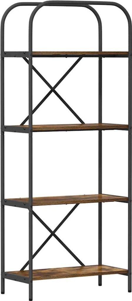 vidaXL Bücherregal Geräucherte Eiche 60 x 30 x 146 cm Holzwerkstoff