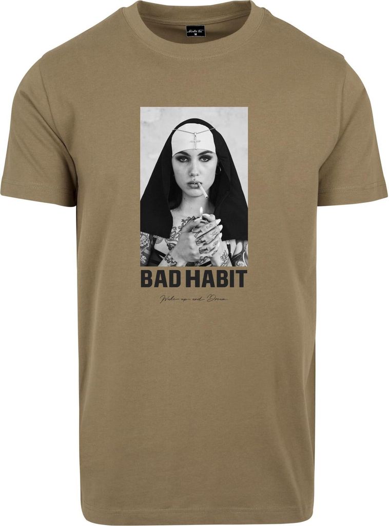 Mister Tee Shirt - BAD HABIT oliv - L