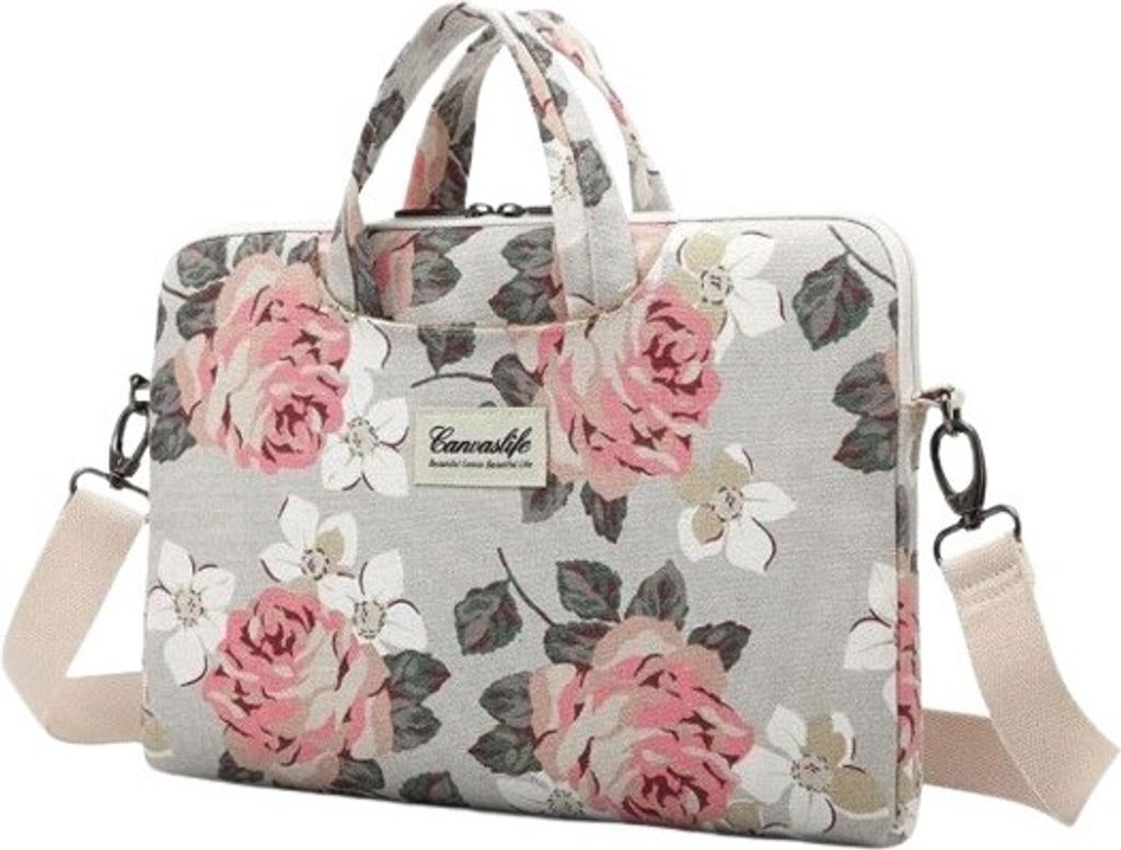 Canvaslife Briefcase na 15"-16" notebook, bielo-ružová Obrázok produktu 2