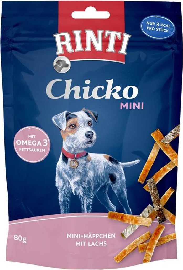 Rinti Chicko Mini - Huhn-Häppchen mit Lachs 80 g