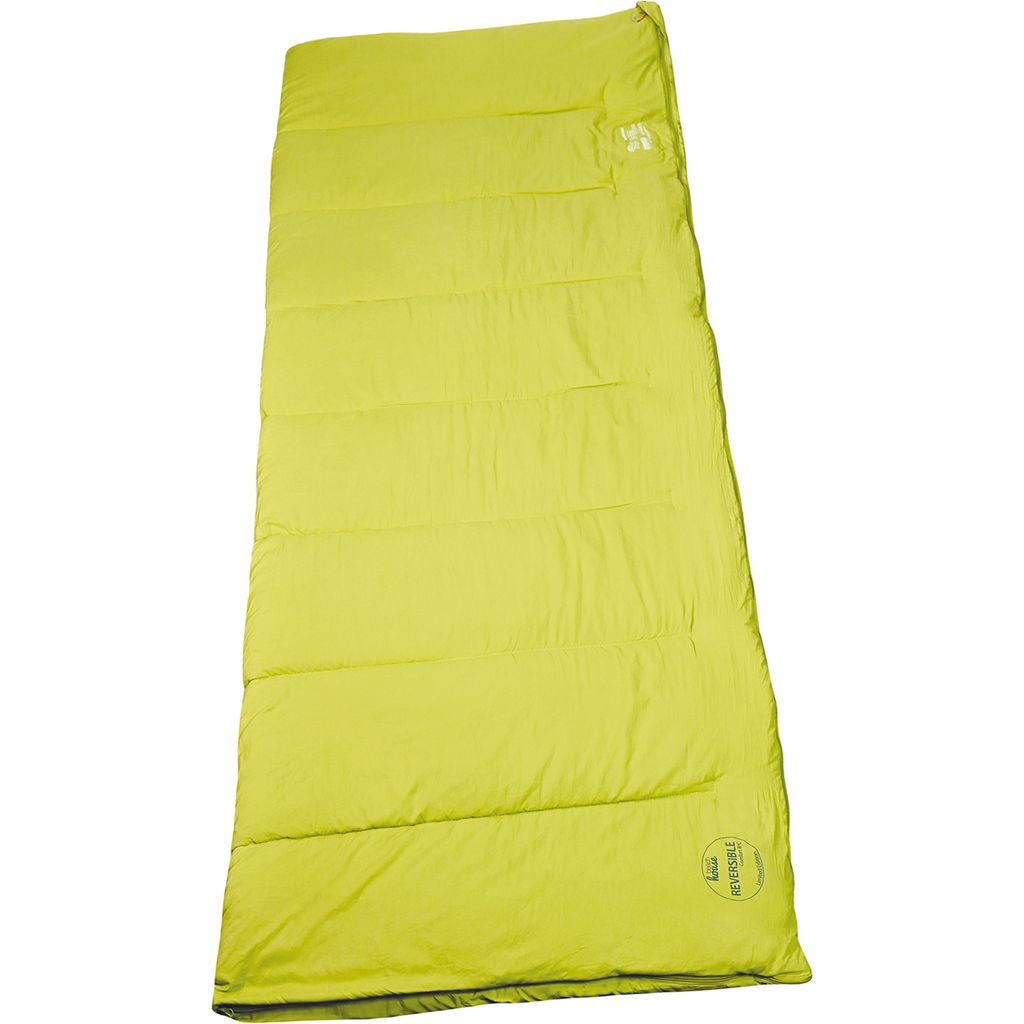 Schlafsack Polydaun Beach House reversibel - Limette/Blau – 80x210 cm