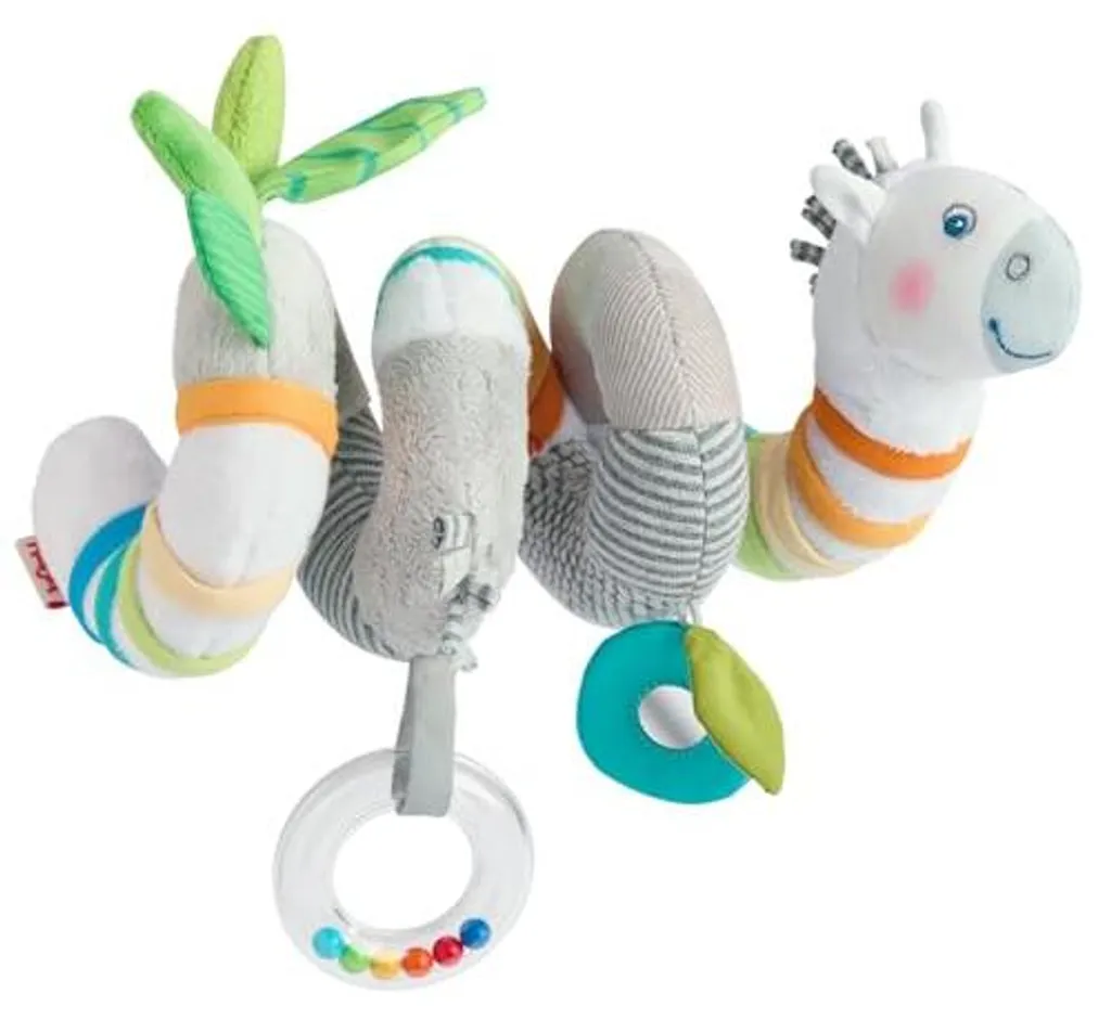 Spirale d'Éveil HABA Zebra Textile avec Éléments Sensoriels Suspendus