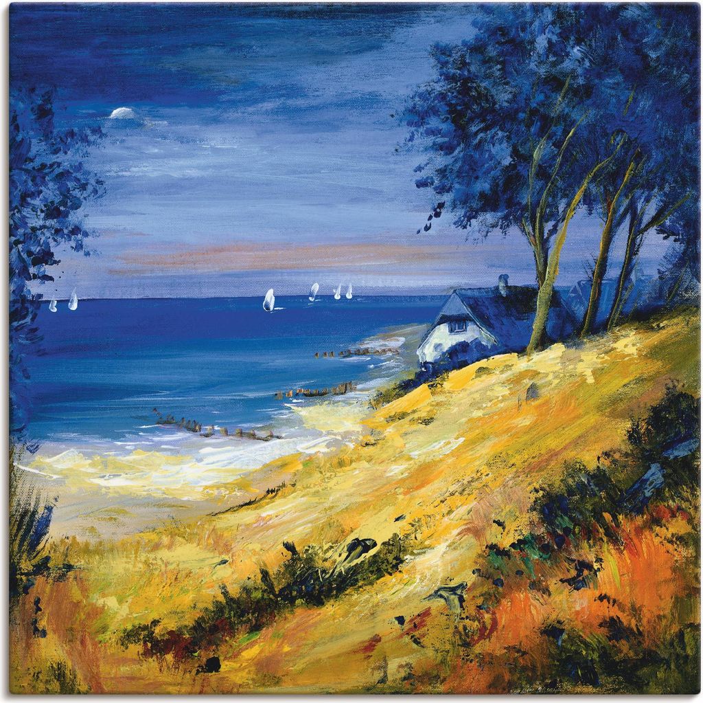 ARTland Leinwandbild Das Meer zu Hause Größe: 50x50 cm
