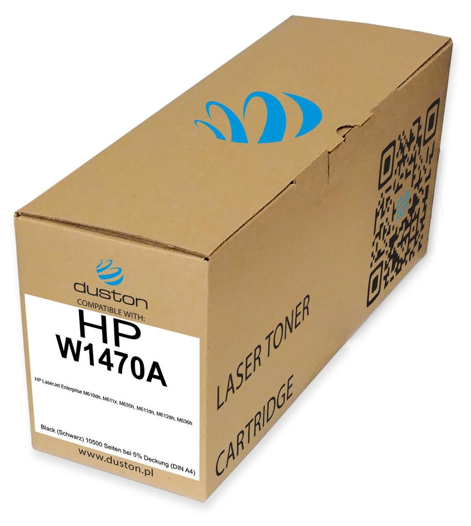 Duston W1470A (147A) Schwarz Toner kompatibel mit HP LaserJet Enterprise M610dn M611x M611dn M612dn M635h M636h – ca. 10.500 S.
