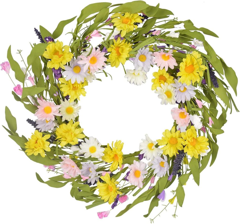 43 cm großer Kranz für Haustür, Wanddekoration, Fenster, Feier, Hochzeit