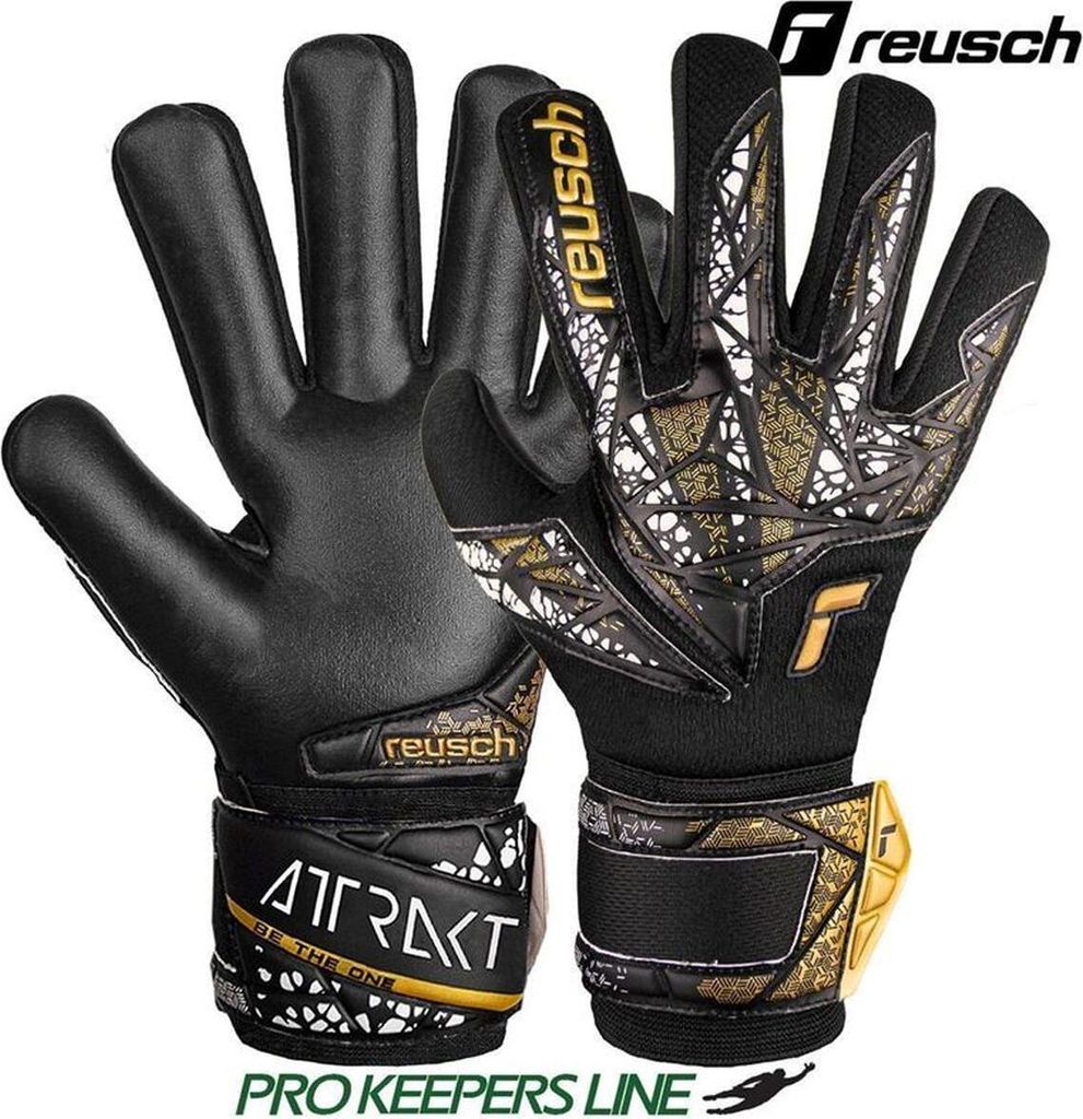 Torwarthandschuhe Reusch Attrakt Silver Nc Schwarz