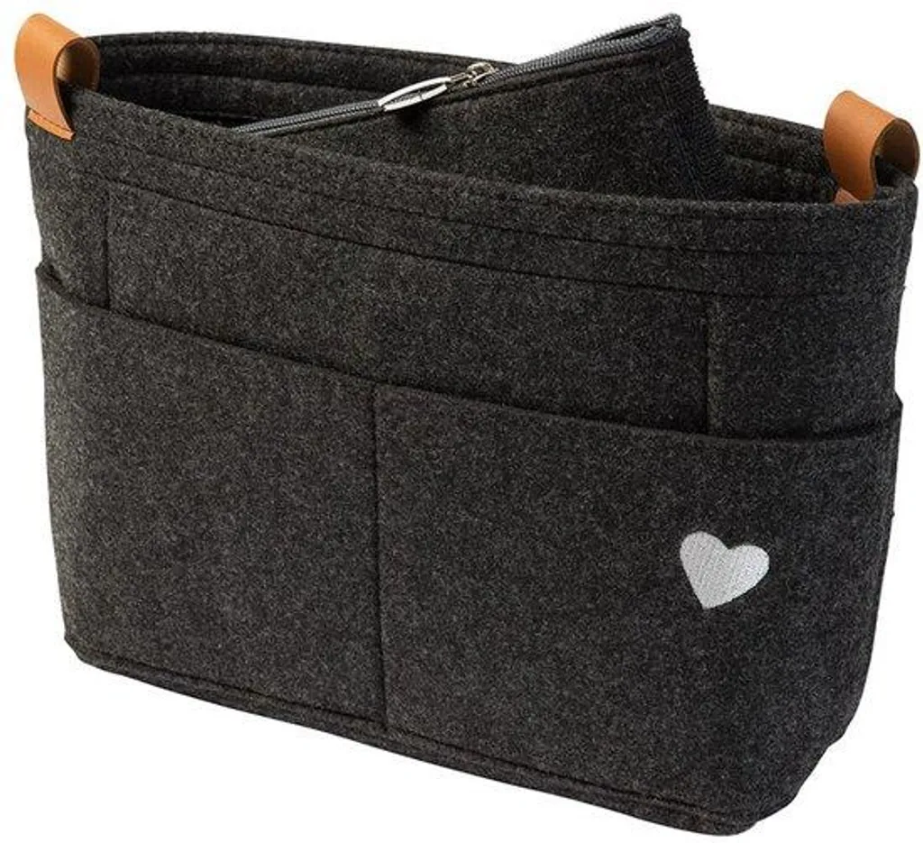 Organiseur de sac à main intérieur avec compartiments et zip Luxdag