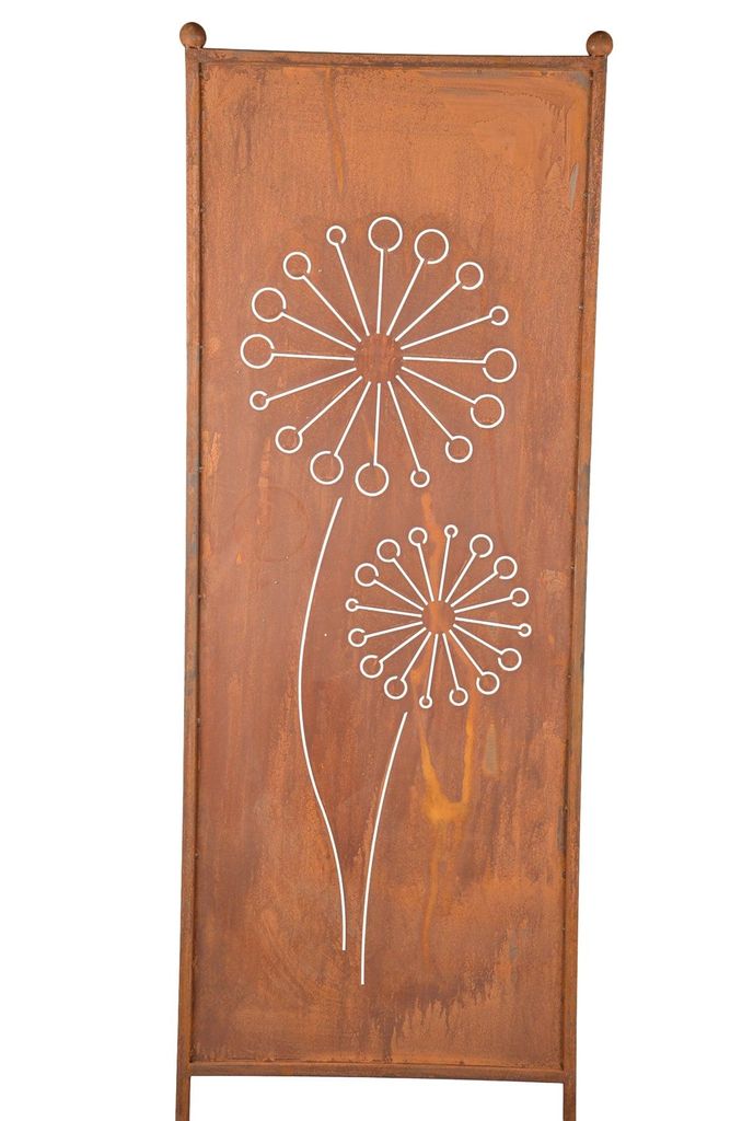 Stele Edelrost XXL Sichtschutz "Pusteblume" H205cm x B64cm Produktbild 