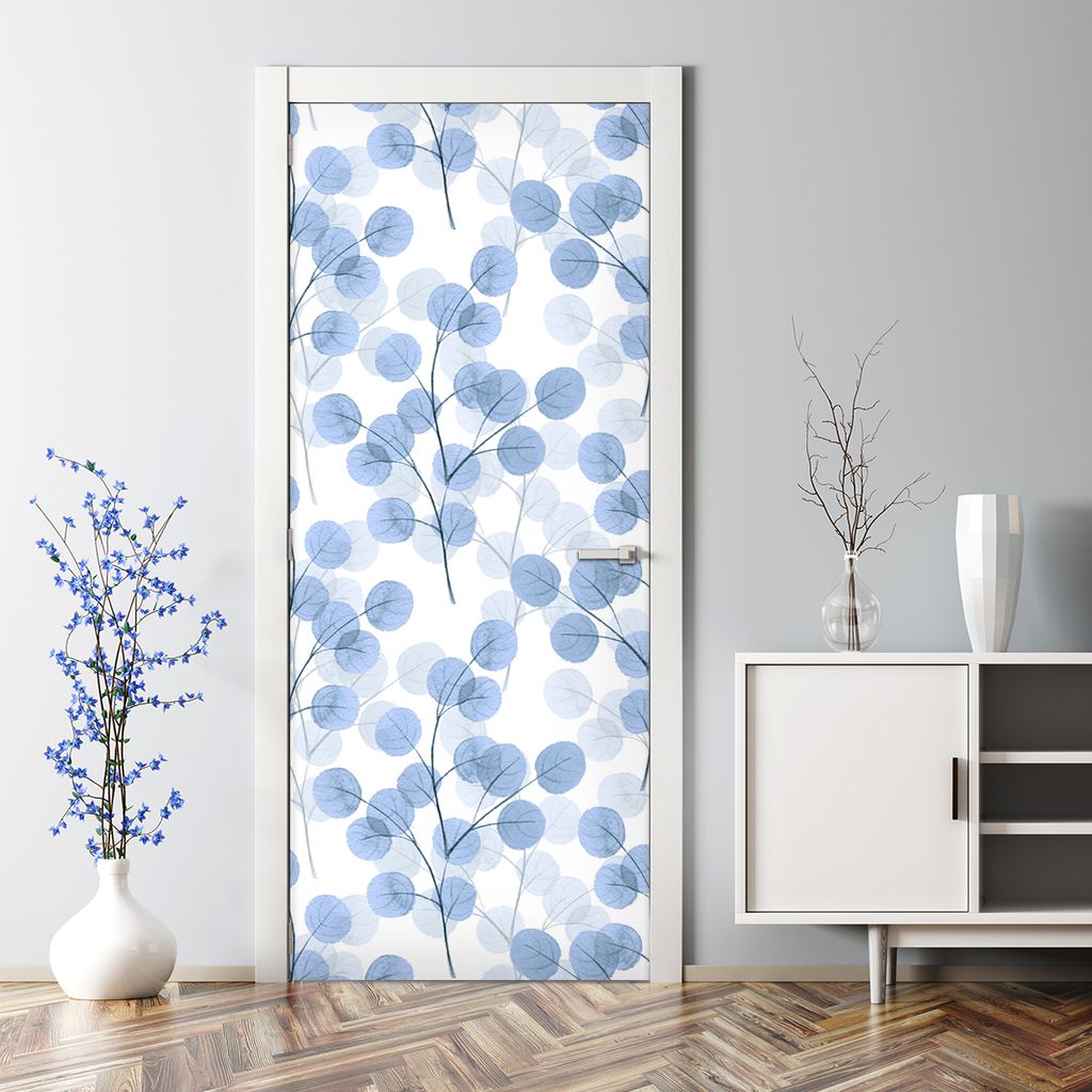 Dekorative Türfolie selbstklebend Klebefolie Wandaufkleber Zweige Abstraktion 77 x 200 cm