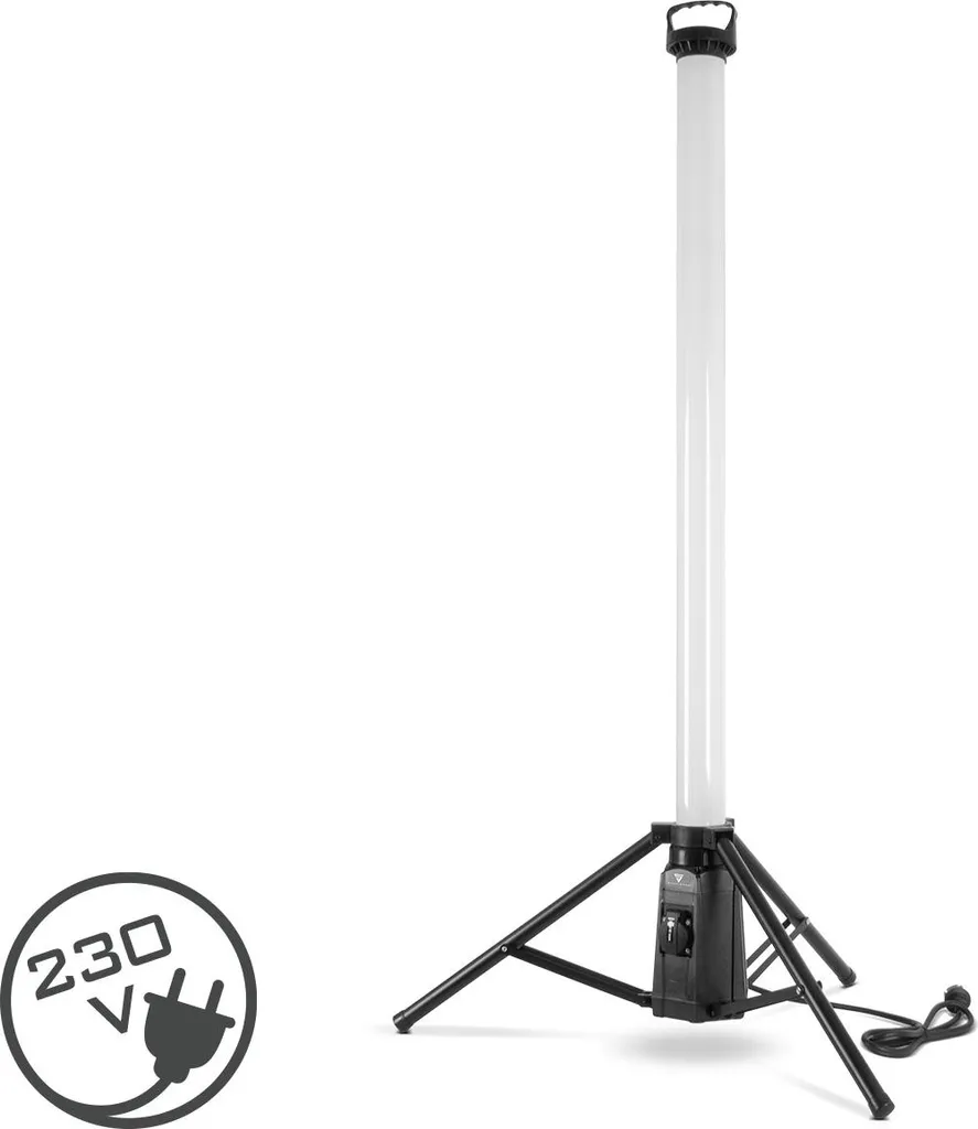 STAHLWERK Projecteur de chantier LED 100W 360° avec trépied stable